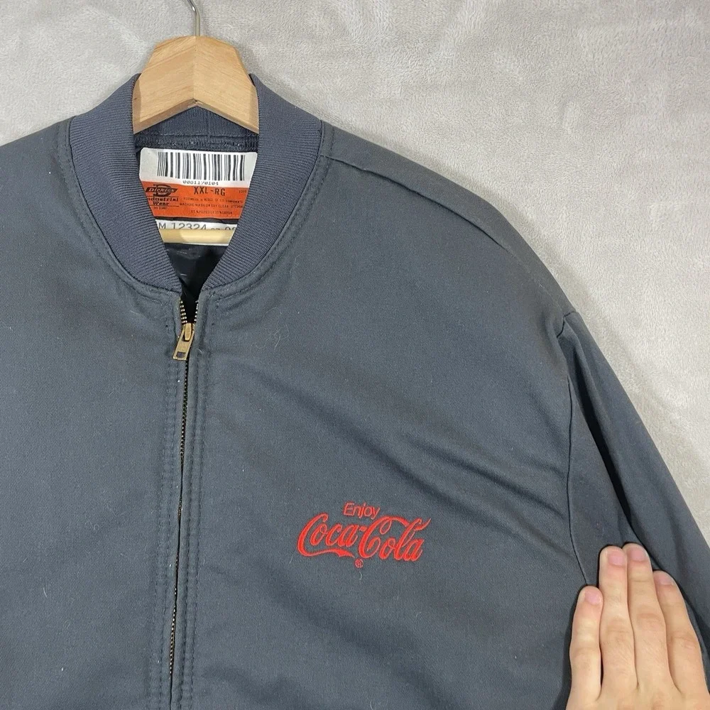 Vintage Coca Cola Dickies Bomber Jacket Mens XXL Mechanic Work 90s Insulated